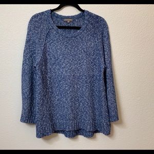 Lilla P women’s sweater blue silver color blend L